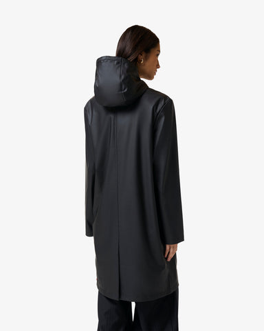 Unisex Black Downpour Andrea PU Rain Coat