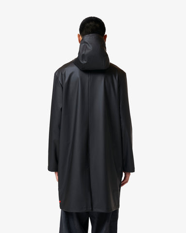 Unisex Black Downpour Andrea PU Rain Coat