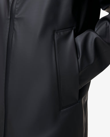 Unisex Black Downpour Andrea PU Rain Coat