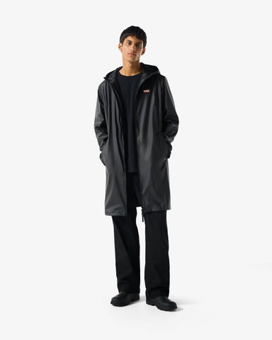 Unisex Black Downpour Andrea PU Rain Coat