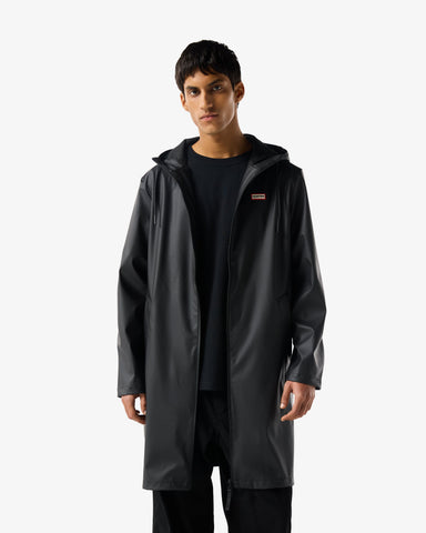 Unisex Black Downpour Andrea PU Rain Coat