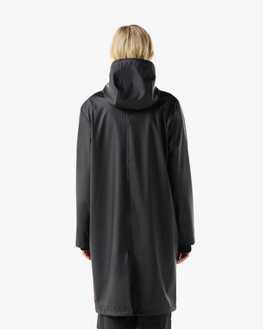 Unisex Black Downpour Andrea PU Rain Coat