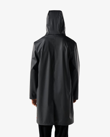 Unisex Black Downpour Andrea PU Rain Coat