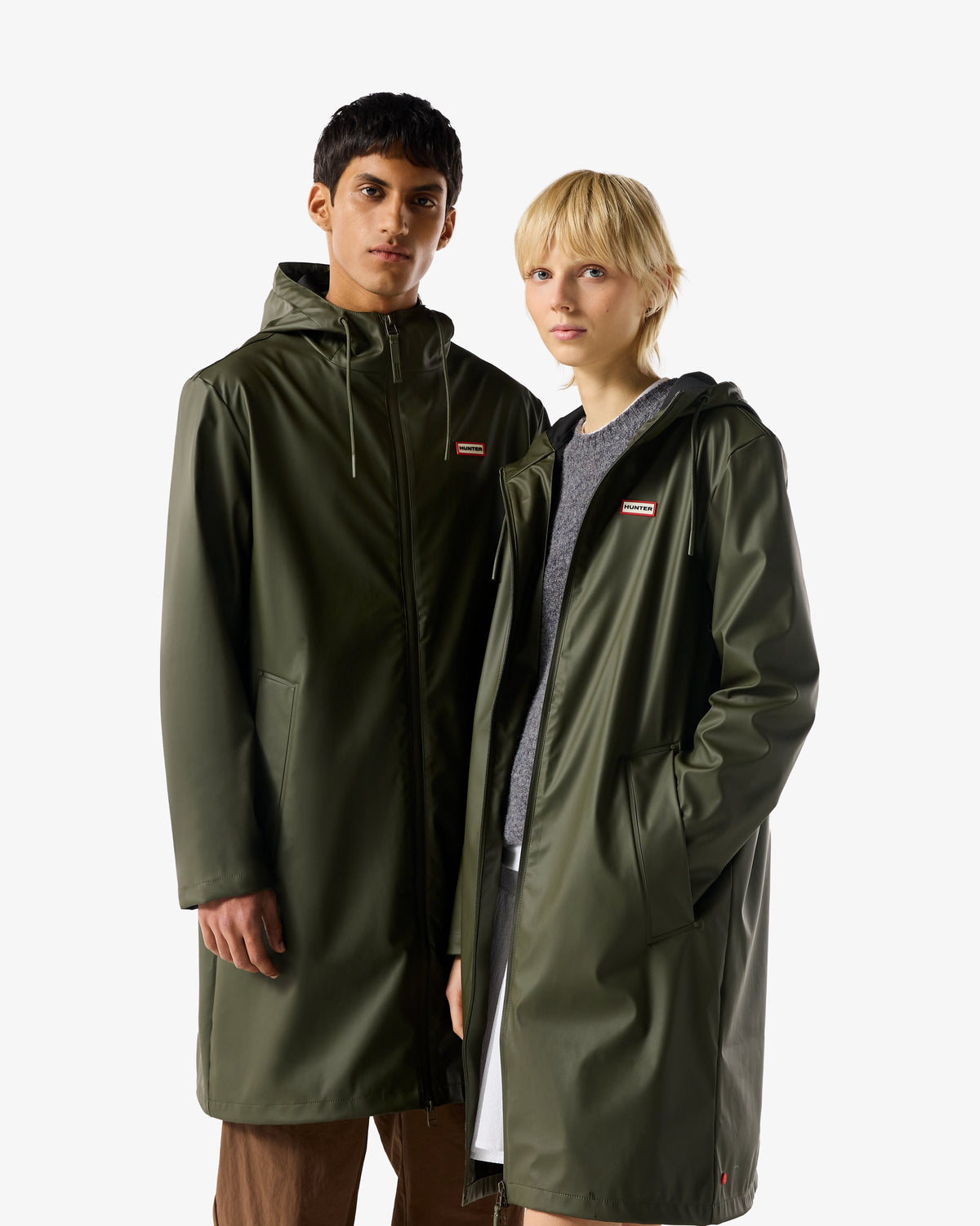 Unisex Kambaba Green Downpour Andrea PU Rain Coat