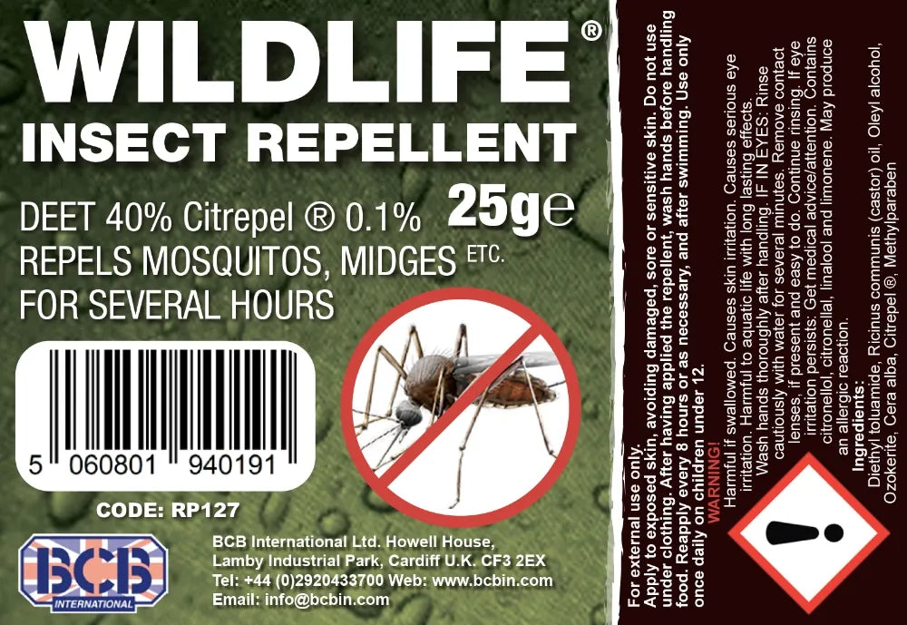 BCB Wildlife Insect Repellent 25g Stick - Wylies Outdoor World