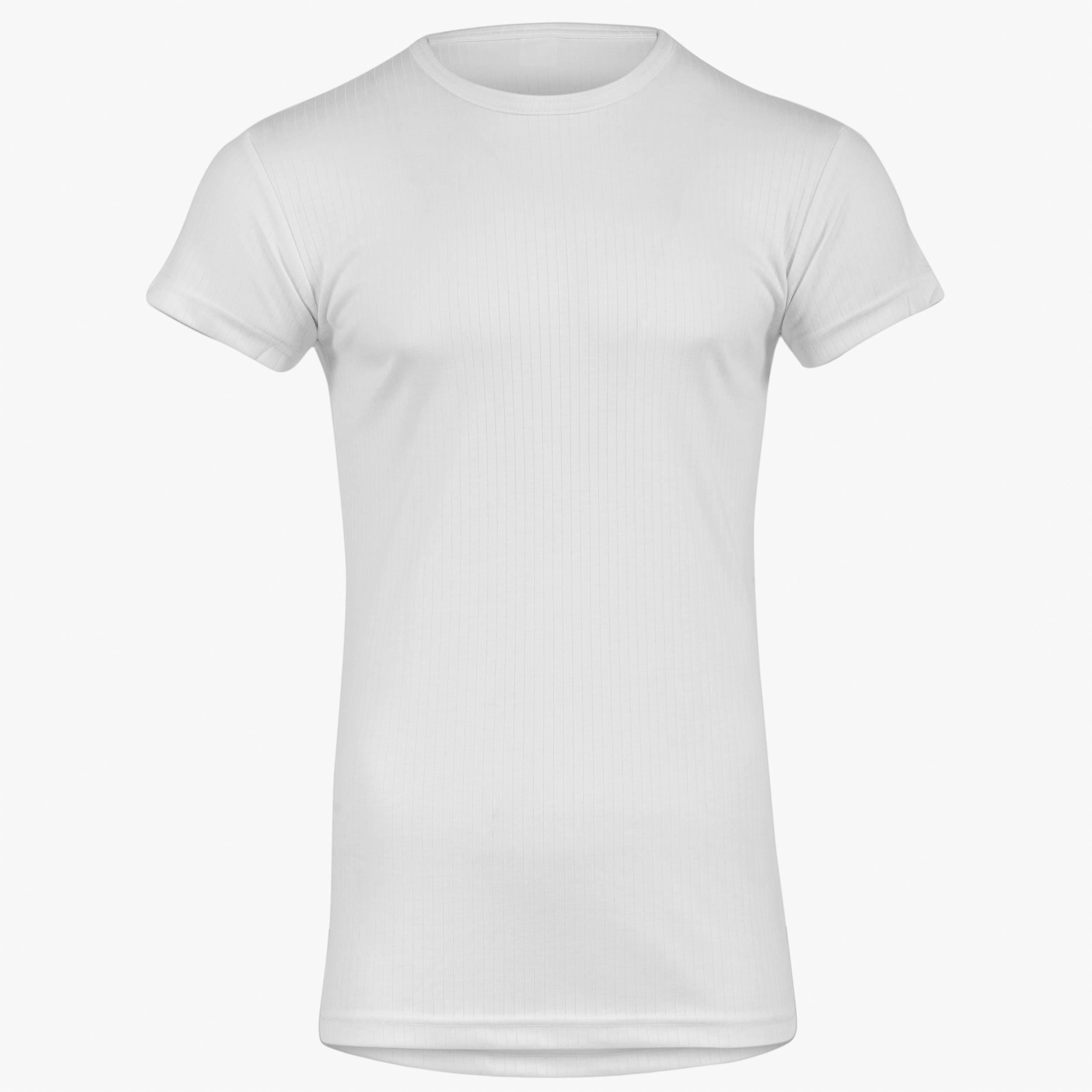 Thermal Base Layer T-Shirt, Mens, White, 2XL