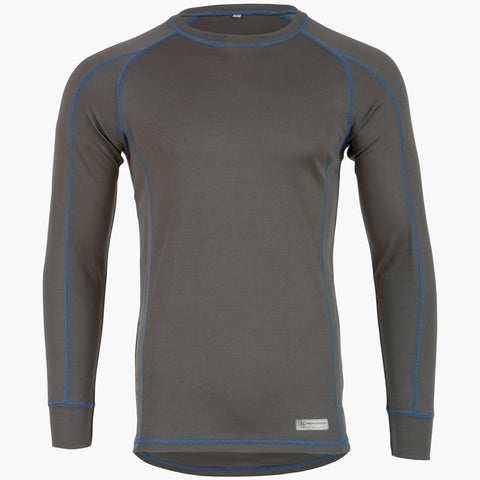 Pro 120 Base Layer Long Sleeve Shirt, Mens, Grey, 2XL