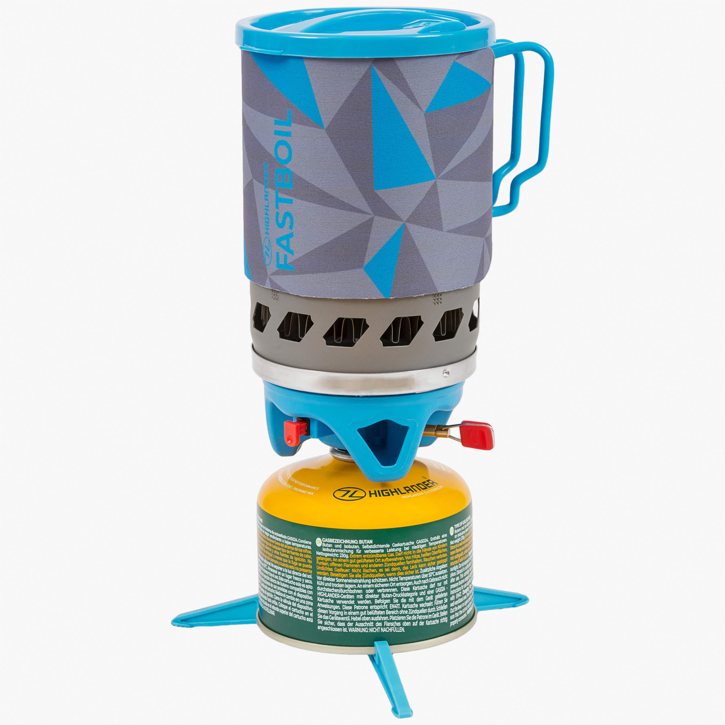 Blade Fast Boil 3 Camping Gas Stove, 1.1L, Blue