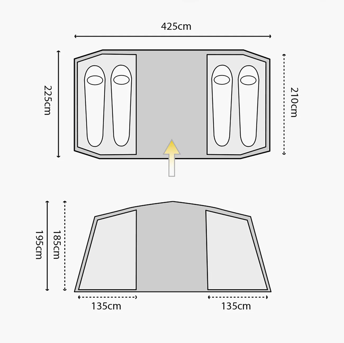 Highlander Cypress 4 Man Tent - Wylies Outdoor World