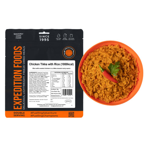 Expedition Foods Chicken Tikka with Rice | Freeze-Dried Meal
