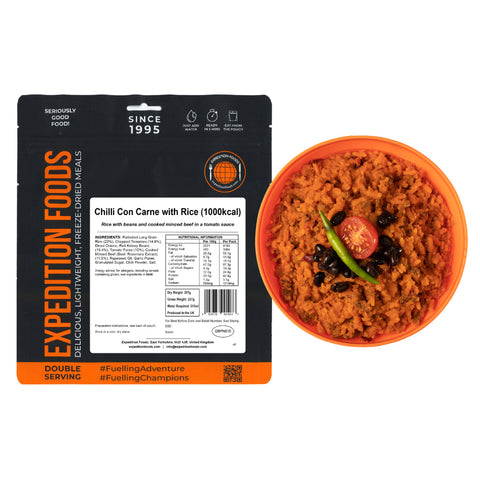 Expedition Foods Chilli Con Carne with Rice | Freeze-Dried Meal