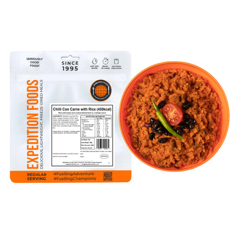 Expedition Foods Chilli Con Carne with Rice | Freeze-Dried Meal