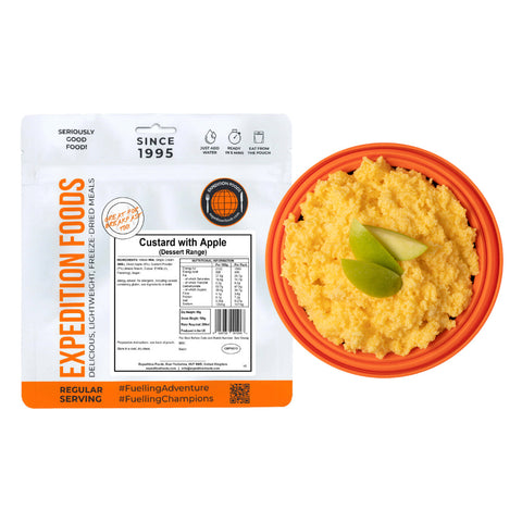 Expedition Foods Custard with Apple (Breakfast/Dessert Range) | Freeze-Dried Meal