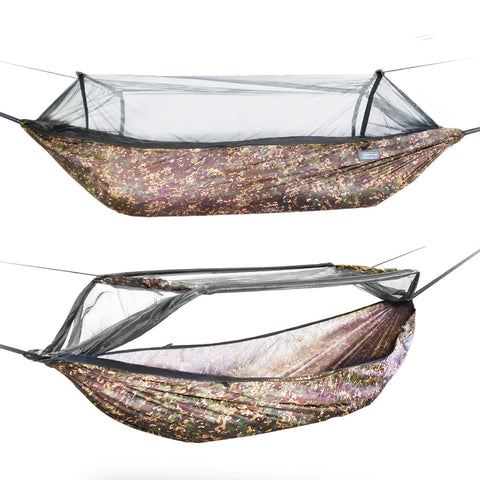 DD Hammocks frontline hammock side view - Multicam