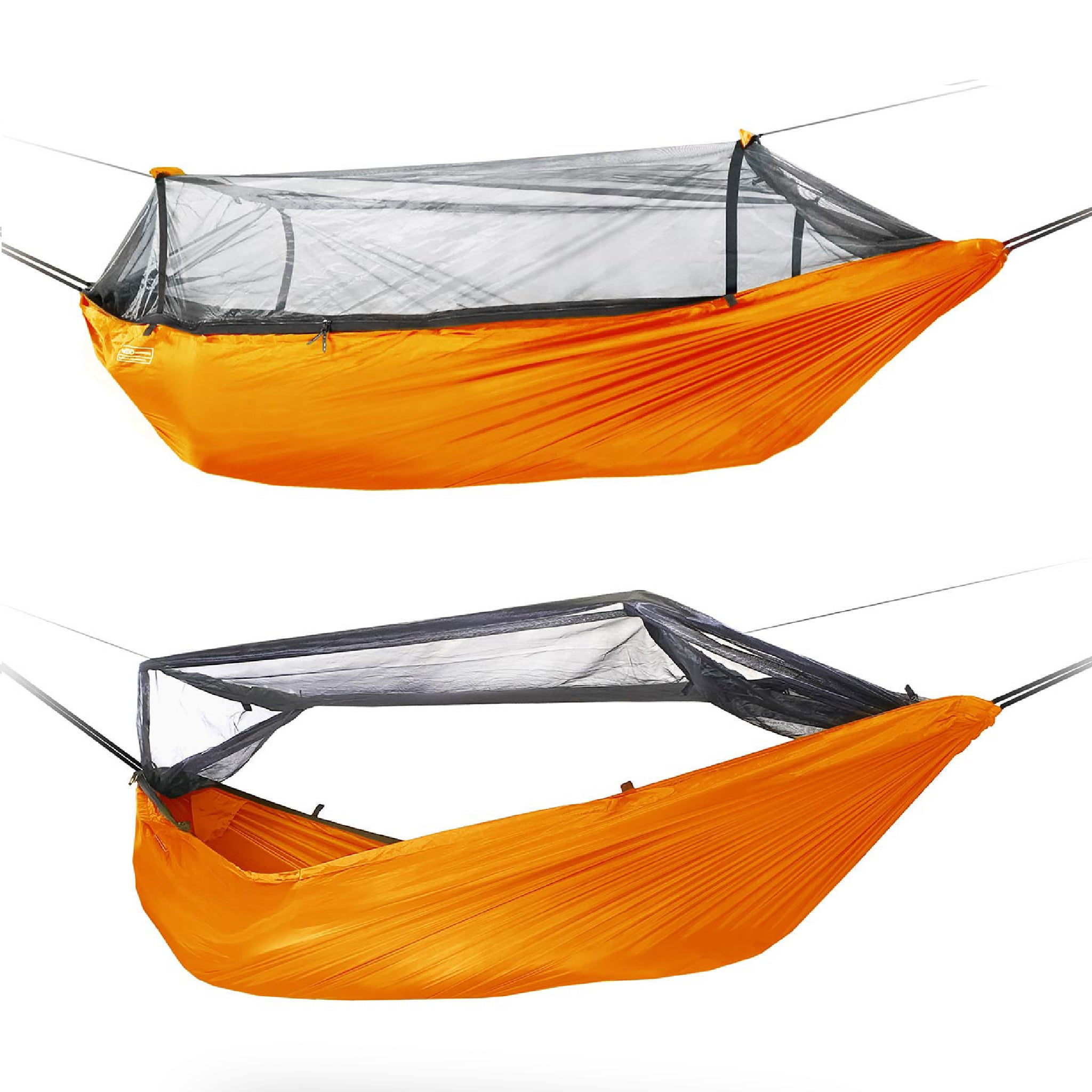 DD Hammocks frontline hammock side view - sunset Orange 
