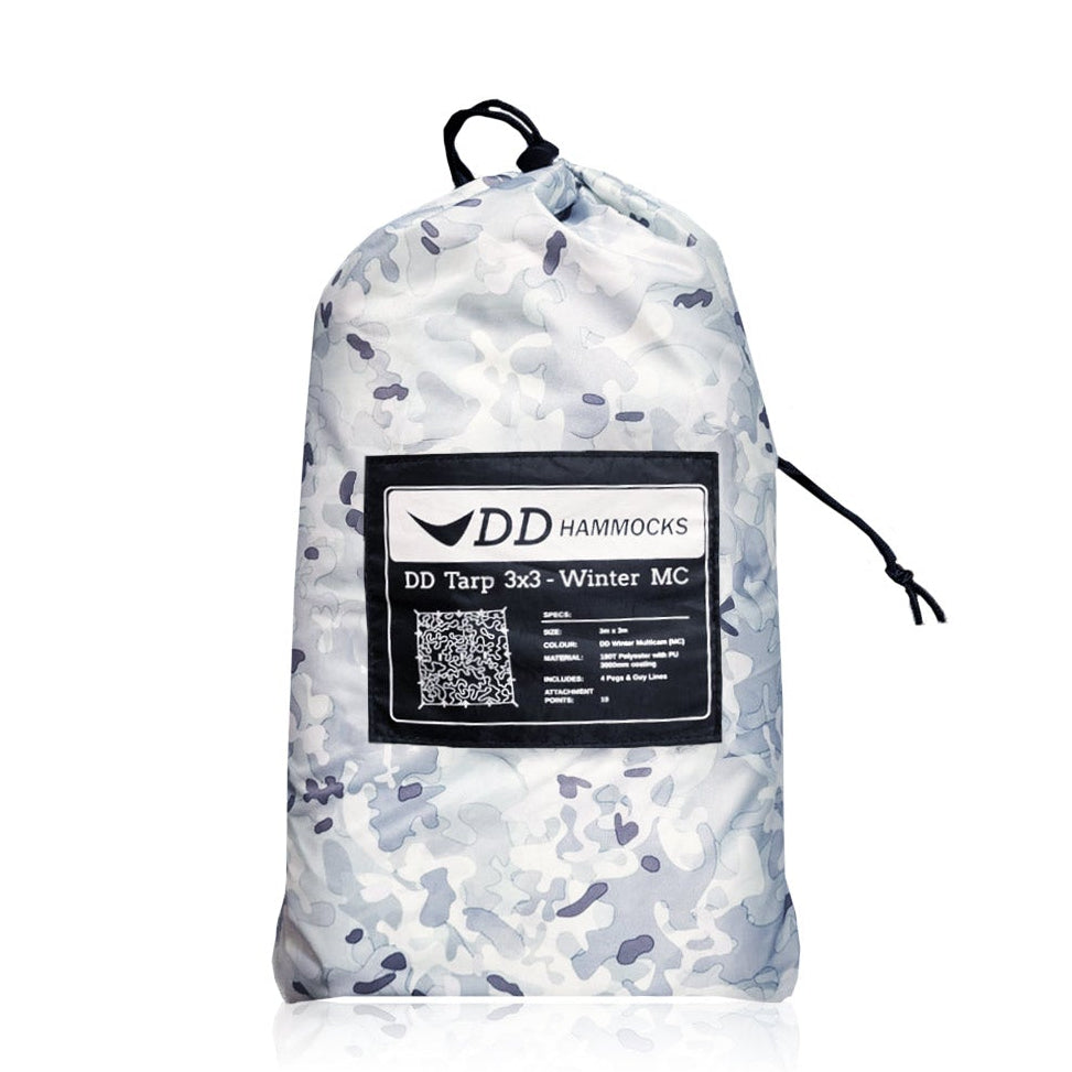 DD Hammocks DD 3x3 Camping Tarp Winter Multicam Colour