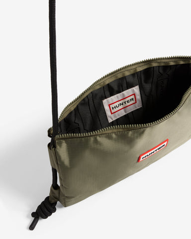 Deep Lichen Green Dozmary Utility Ripstop Crossbody Bag