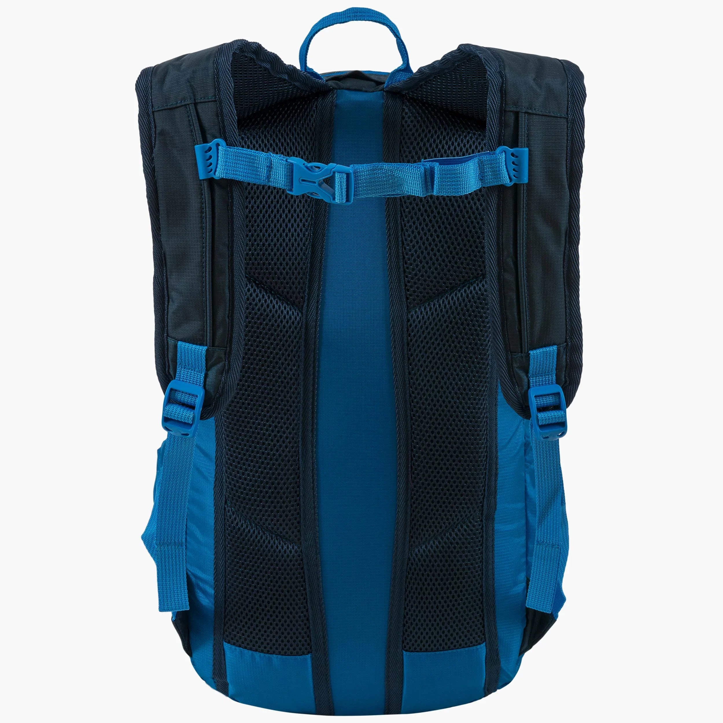 Back view of Highlander's Venture Backpack 20L showcasing padded back support and adjustable straps.