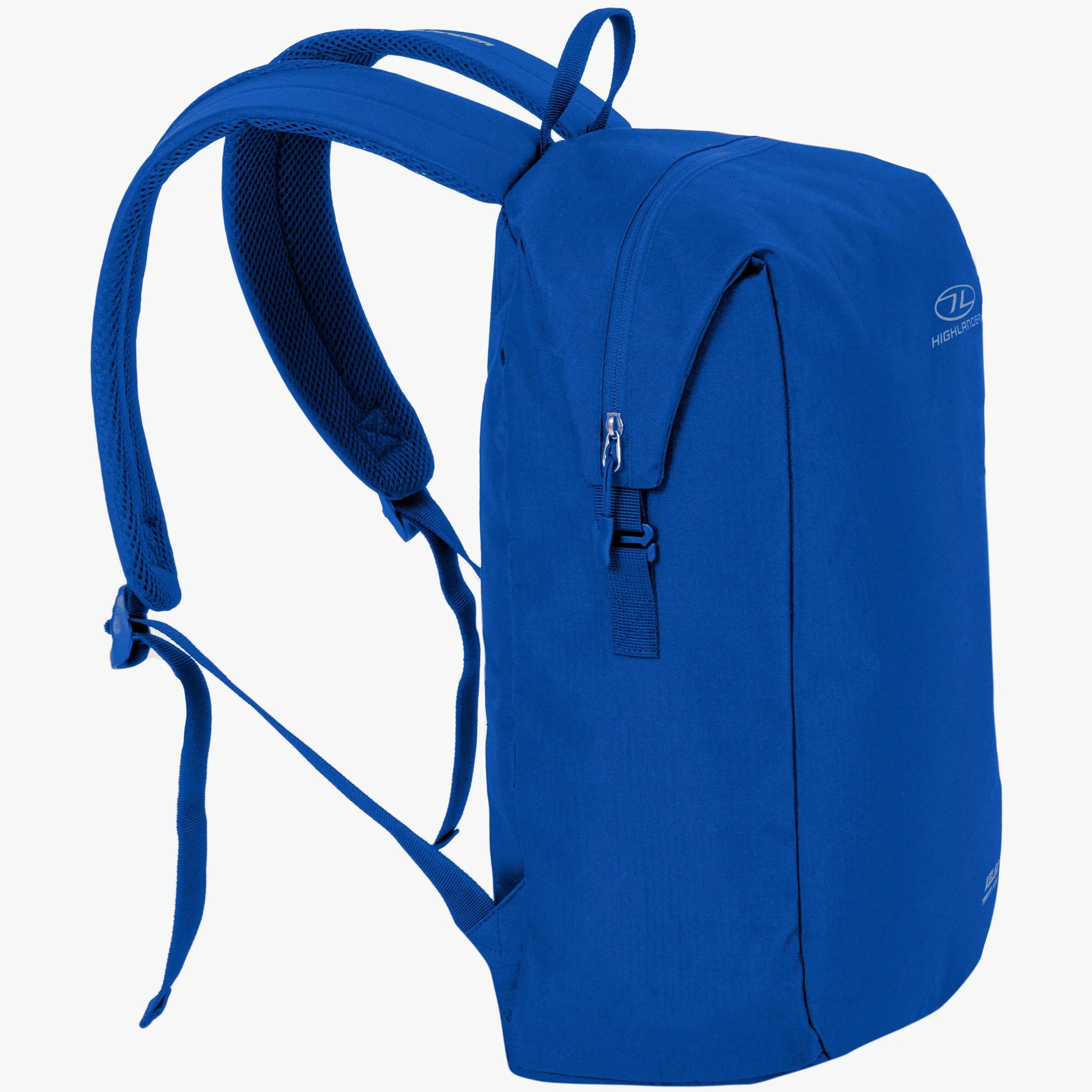 Blue Kelso Backpack 25L with padded shoulder straps, ideal for everyday use, minimalist design.