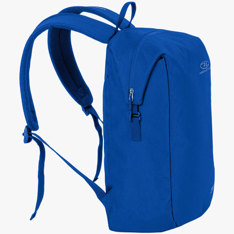 Blue Kelso Backpack 25L with padded shoulder straps, ideal for everyday use, minimalist design.