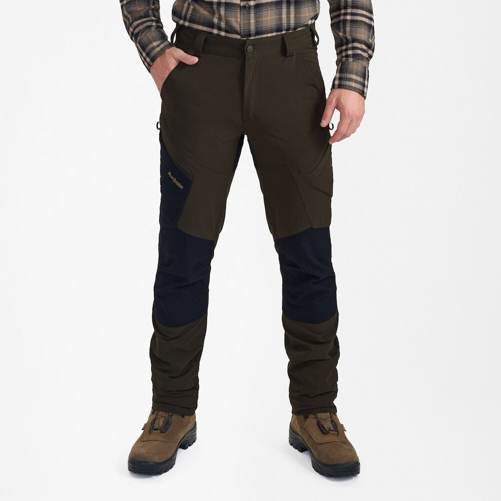 Northward Trousers by DEERHUNTER, showing quality craftsmanship, comfortable fit, and practical pockets for outdoor tasks.