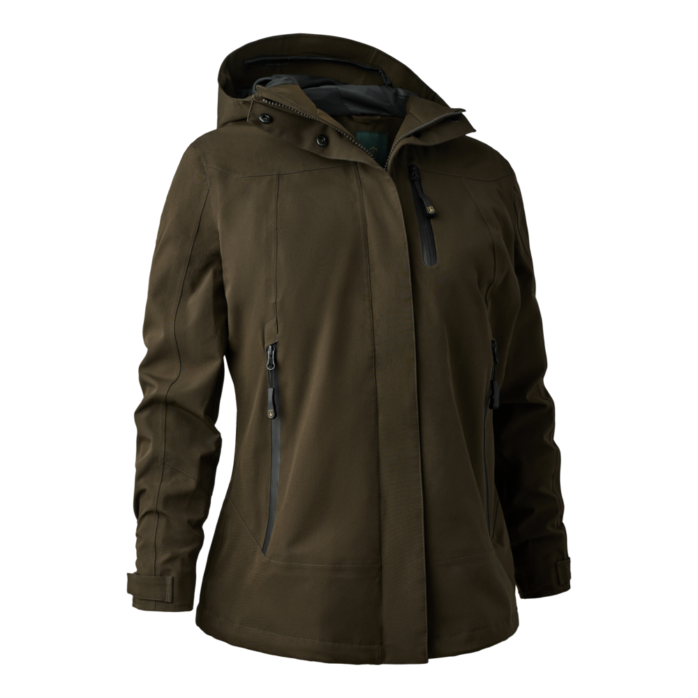 Lady Sarek Shell Jacket with hood, waterproof and breathable outdoor jacket for ultimate comfort.