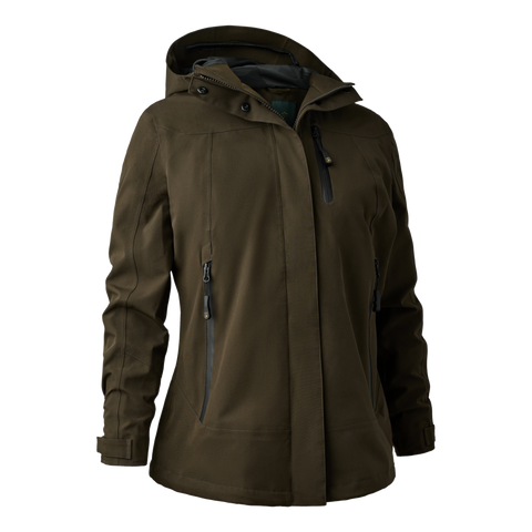 Lady Sarek Shell Jacket with hood, waterproof and breathable outdoor jacket for ultimate comfort.