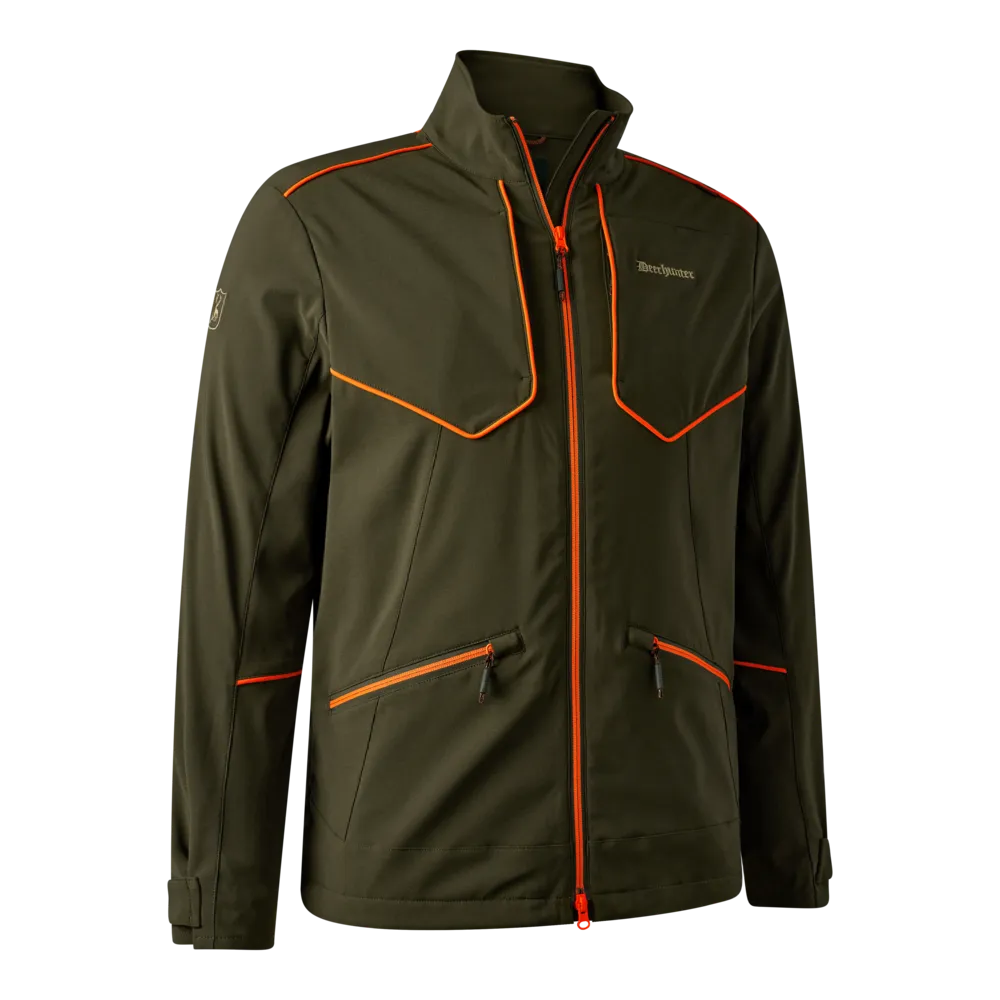 Deerhunter Men's Chamois Forrest Green Hunting, Jacket on sale at Wylie's Outdoor World UK (Front View)