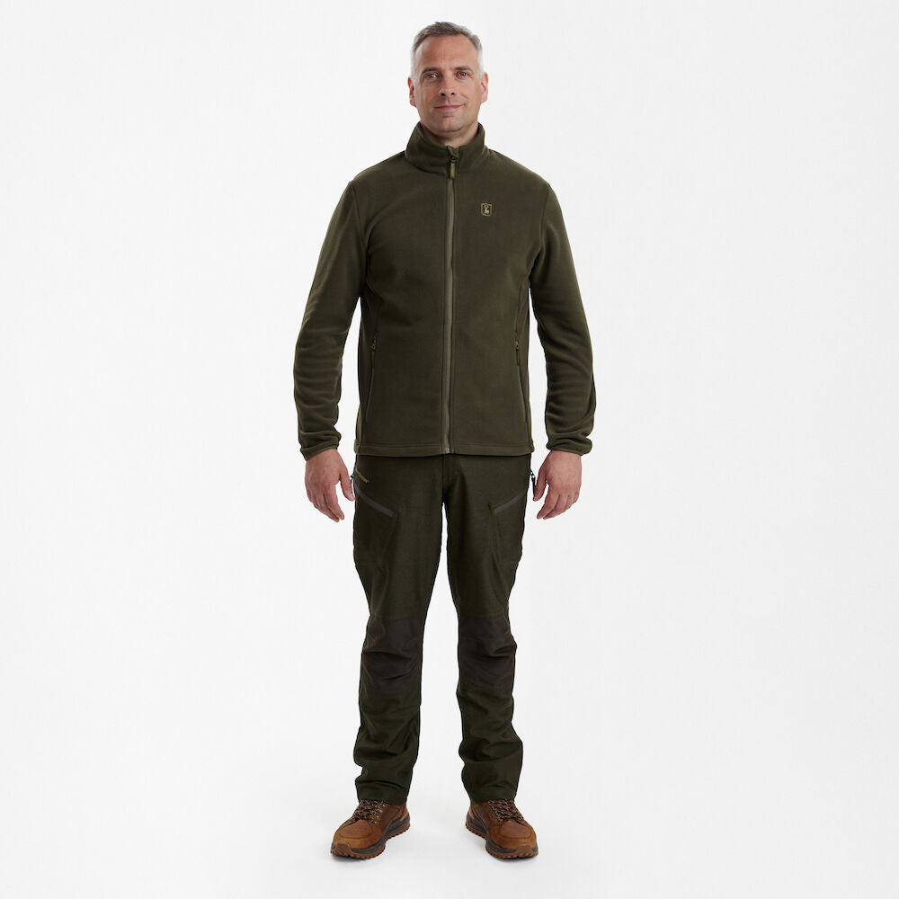 Deerhunter Men's Chasse Fleece Jacket Beluga Hunting, Jacket on sale at Wylie's Outdoor World UK (Full Straight Angle View)