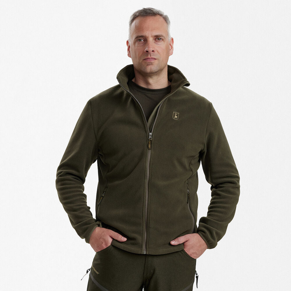 Deerhunter Men's Chasse Fleece Jacket Beluga Hunting, Jacket on sale at Wylie's Outdoor World UK (Straight Angle View)