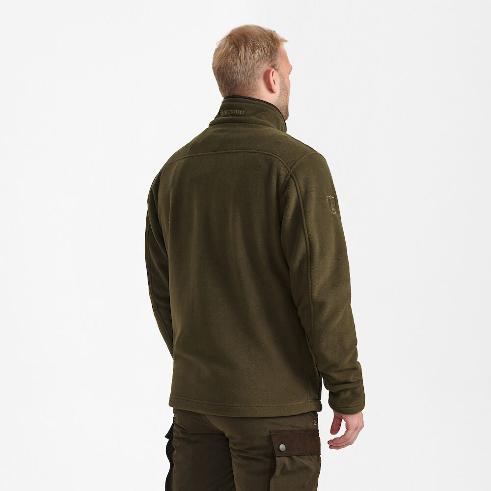 Deerhunter Men's Eagle Fleece Jacket Tarmac Green Hunting, Jacket on sale at Wylie's Outdoor World UK (Side Straight Angle View)