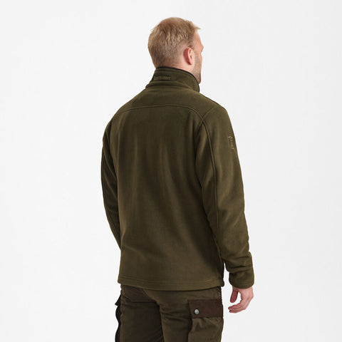 Deerhunter Men's Eagle Fleece Jacket Tarmac Green Hunting, Jacket on sale at Wylie's Outdoor World UK (Side Straight Angle View)