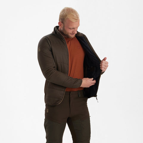 Deerhunter Men's Heat Padded Jacket Wood Hunting, Jacket on sale at Wylie's Outdoor World UK (Straight Angle View)