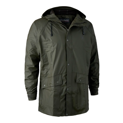 Deerhunter Men's Hurricane Rain Jacket Art Green Hunting, Jacket on sale at Wylie's Outdoor World UK (Front View)
