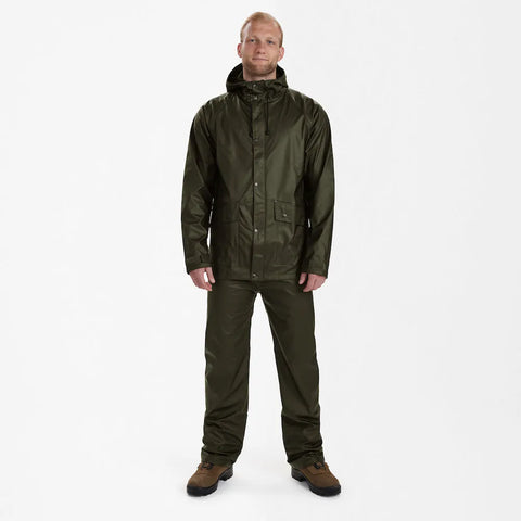 Deerhunter Men's Hurricane Rain Jacket Art Green Hunting, Jacket on sale at Wylie's Outdoor World UK (Full Angle View)