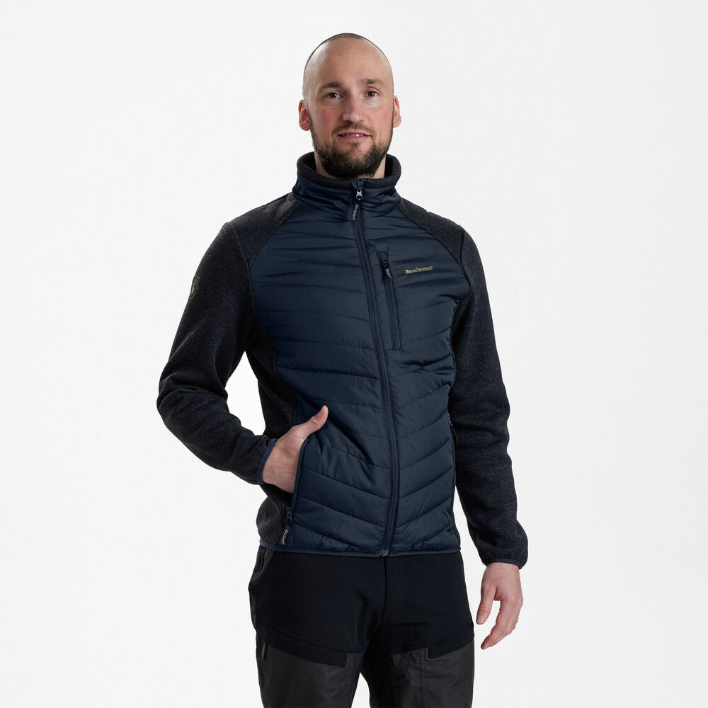 Deerhunter Men's Moor Padded Jacket with Knit Dark Blue Hunting, Jacket on sale at Wylie's Outdoor World UK