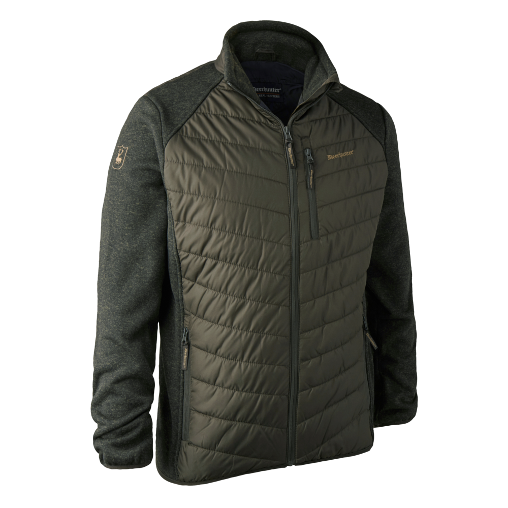 Deerhunter Men's Moor Padded Jacket with Knit Timber Hunting, Jacket on sale at Wylie's Outdoor World UK (Jacket Front view)