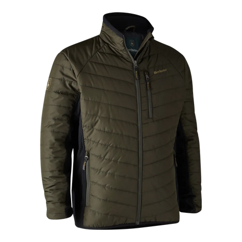 Deerhunter Men's Moor Padded Jacket with softshell Adventure Green Hunting, Jacket on sale at Wylie's Outdoor World UK (Front View)