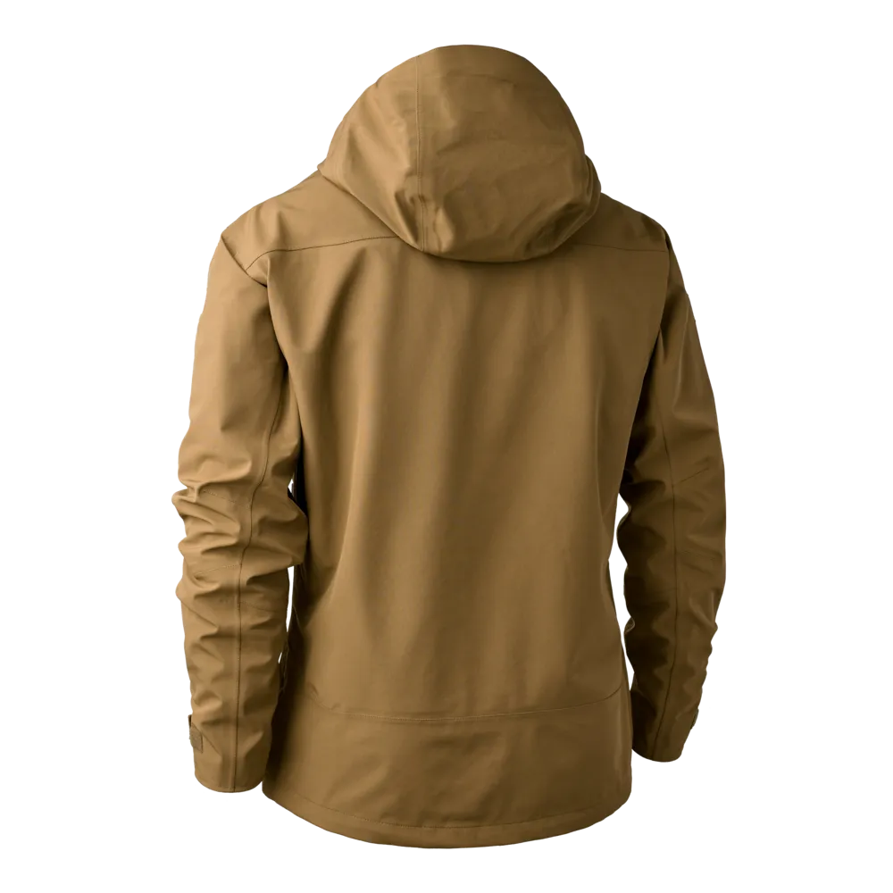 Deerhunter Men's Sarek Shell Jacket with hood Butternut Hunting, Jacket on sale at Wylie's Outdoor World UK (Back View)