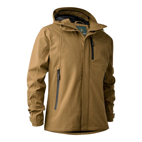 Deerhunter Men's Sarek Shell Jacket with hood Butternut Hunting, Jacket on sale at Wylie's Outdoor World UK (Front View)