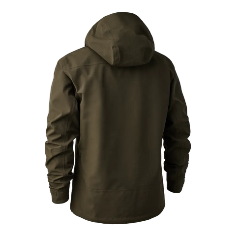Deerhunter Men's Sarek Shell Jacket with hood Fallen Leaf Hunting, Jacket on sale at Wylie's Outdoor World UK (Back View)