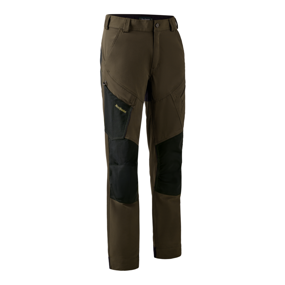 Northward Trousers by DEERHUNTER, featuring a cotton-fibre interior and practical thigh pockets for comfort and utility.
