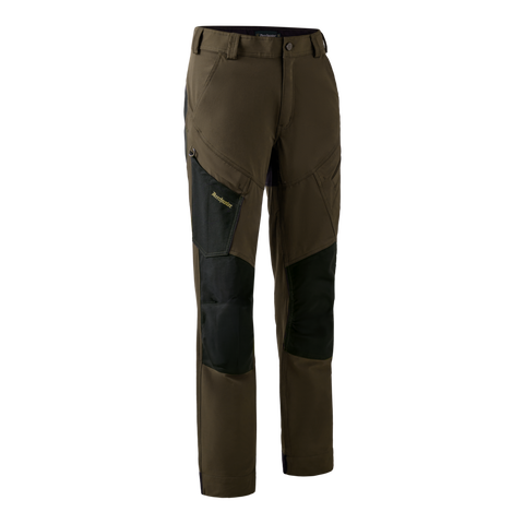 Northward Trousers by DEERHUNTER, featuring a cotton-fibre interior and practical thigh pockets for comfort and utility.
