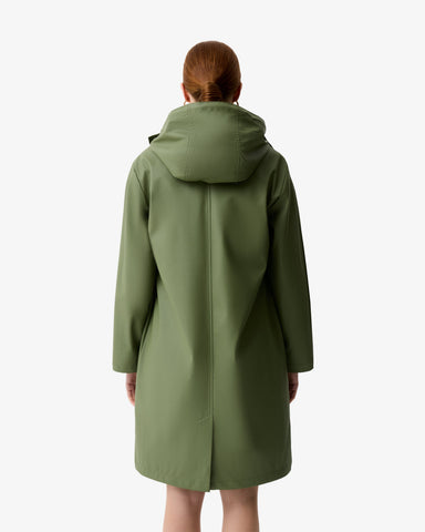 Women's Olive Ellis PU Raincoat
