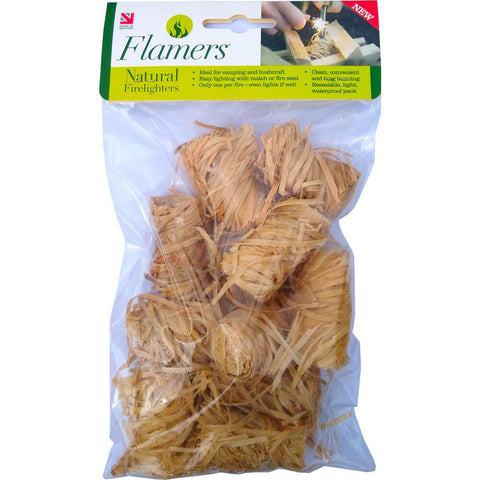 Flamers Natural Firelighters - 10 Pack