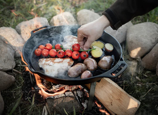 Petromax 40cm Cast Iron Fire Skillet with Two Handles - Wylies Outdoor World