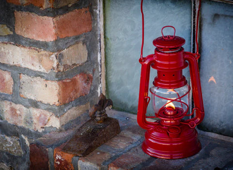 Feuerhand Baby Special 276 Hurricane Lantern Ruby Red - Wylies Outdoor World