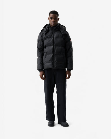 Men's Black Elements Wiley Sonic Welded Pu Puffer Jacket