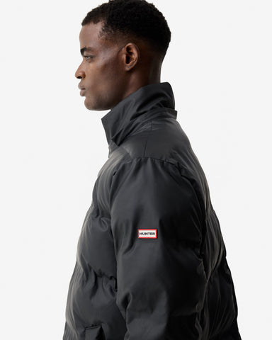 Men's Black Elements Wiley Sonic Welded Pu Puffer Jacket