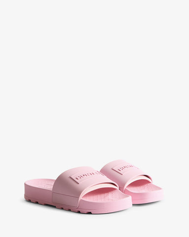 Unisex Parfait Pink Core Embossed Silicon Logo Slider